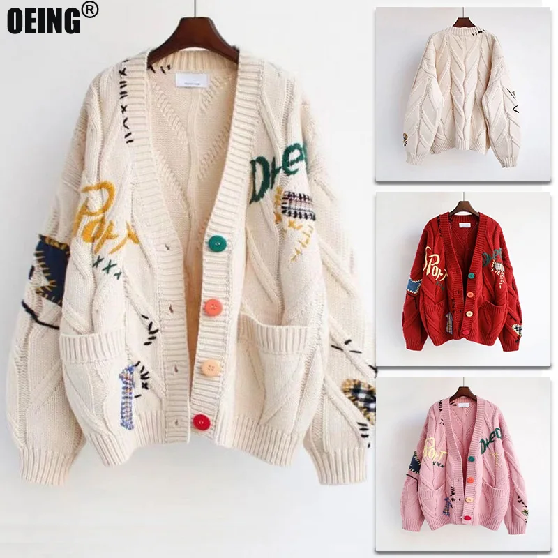 Winter Double Pockets Thicken Warm Loose Large Size Knit Y2k Sweater Women Patchwork Long Sleeve Korean Fashion Cardigan Jacket
Winter Double Pockets Thicken Warm Loose Large Size Knit Y2k Sweater Women Patchwork Long Sleeve Korean Fashion Cardigan Jacket