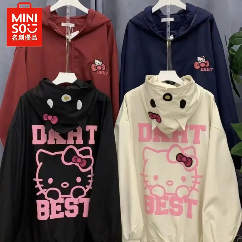 MINISO куртки Hello Kitty Y2k с мультяшным принтом уличные куртки на весну и осень куртки для женщин верхняя одежда новая куртка 2024
MINISO куртки Hello Kitty Y2k с мультяшным принтом уличные куртки на весну и осень куртки для женщин верхняя одежда новая куртка 2024