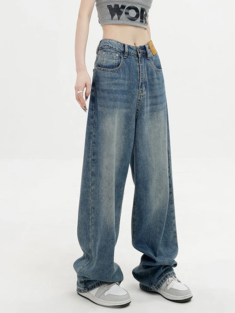 Wide Leg Jeans Women's Spring and Autumn 2023 New High Waist Loose Straight Leg Floor Towers Female clothing cargo pants
Wide Leg Jeans Women's Spring and Autumn 2023 New High Waist Loose Straight Leg Floor Towers Female clothing cargo pants