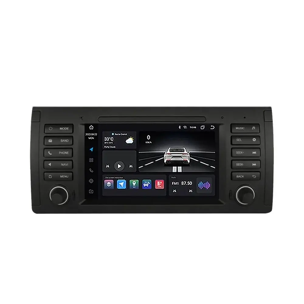 7-дюймовый автомобильный стерео Мультимедийный плеер Android для BMW E39 E53 M5 1995 - 2003 Carplay автомобильное Авторадио Видео GPS навигация Wifi EQ 
7-дюймовый автомобильный стерео Мультимедийный плеер Android для BMW E39 E53 M5 1995 - 2003 Carplay автомобильное Авторадио Видео GPS навигация Wifi EQ