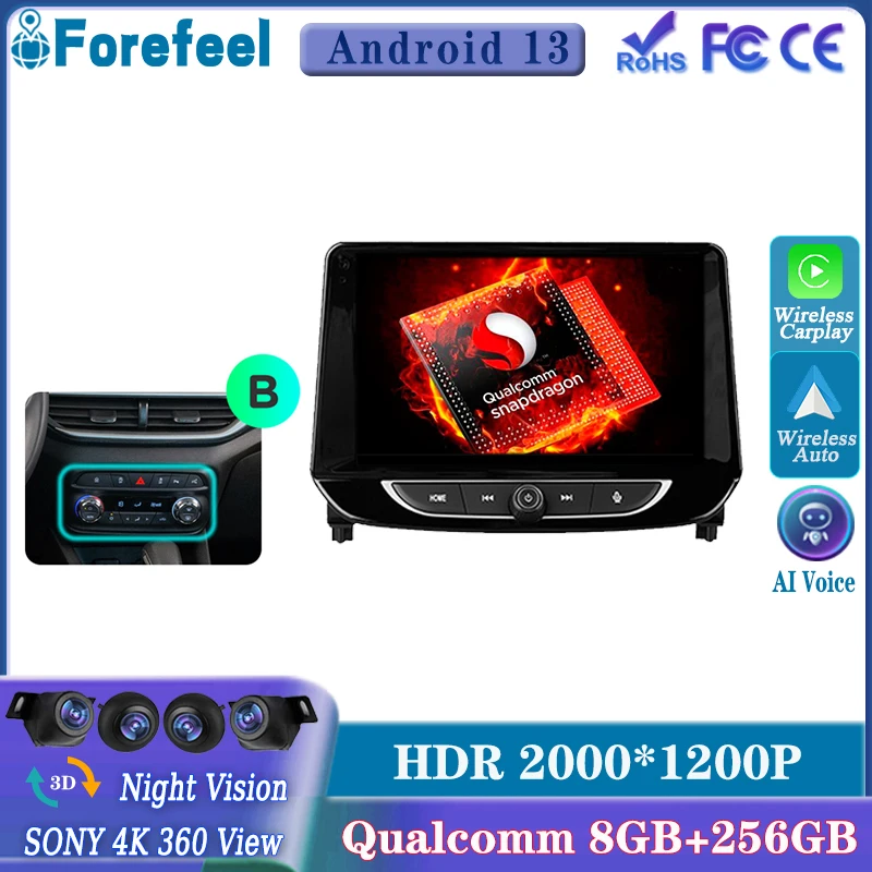 Android13 Qualcomm For Chevrolet Tracker 4 2019 - 2022 Car Radio Multimedia Player Video NO 2din DVD Auto WiFi Navigation GPS 4G
Android13 Qualcomm For Chevrolet Tracker 4 2019 - 2022 Car Radio Multimedia Player Video NO 2din DVD Auto WiFi Navigation GPS 4G