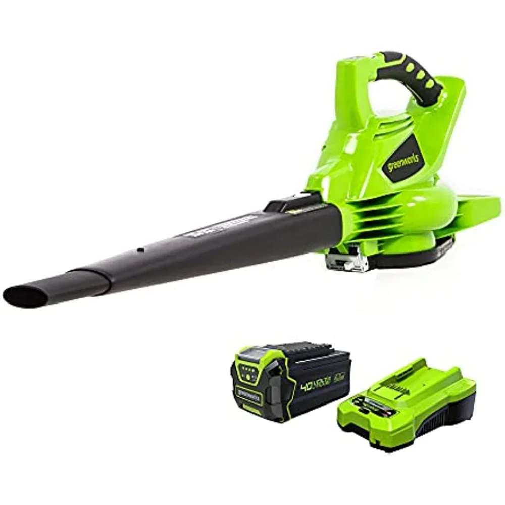 

Greenworks 40V (185 MPH / 340 CFM) Brushless Cordless Blower / Vacuum, 4.0Ah Battery and Charger Included