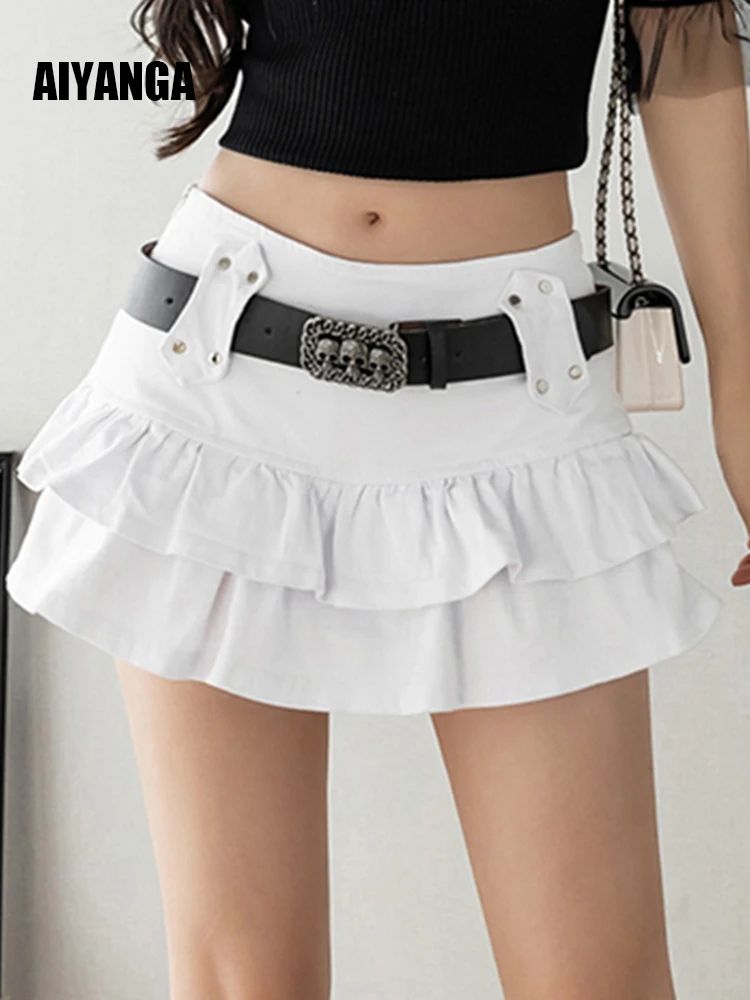 2022 Summer Streetwear Mall Goth Skirt Women Harajuku Y2k High Waist Extra Mini Skirts Black Gothic Punk Club Wear Cake Saia
2022 Summer Streetwear Mall Goth Skirt Women Harajuku Y2k High Waist Extra Mini Skirts Black Gothic Punk Club Wear Cake Saia