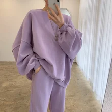 Pants Set Korea East Gate Chic Simple Round Neck Pullover Loose Sweater + High Waist Leggings Casual Sweatshirt Hoodi Set 2022
Pants Set Korea East Gate Chic Simple Round Neck Pullover Loose Sweater + High Waist Leggings Casual Sweatshirt Hoodi Set 2022