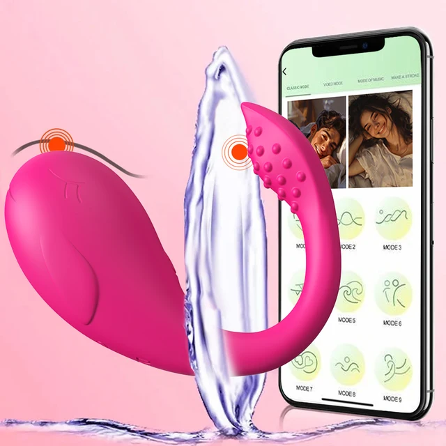 Andrea Bluetooth-Oeuf vibrateur de contrôle pour femme, culotte portable, stimulateur de clitoris, masseur de point G, jouets sexuels féminins, adulte de 18 ans et plus 1