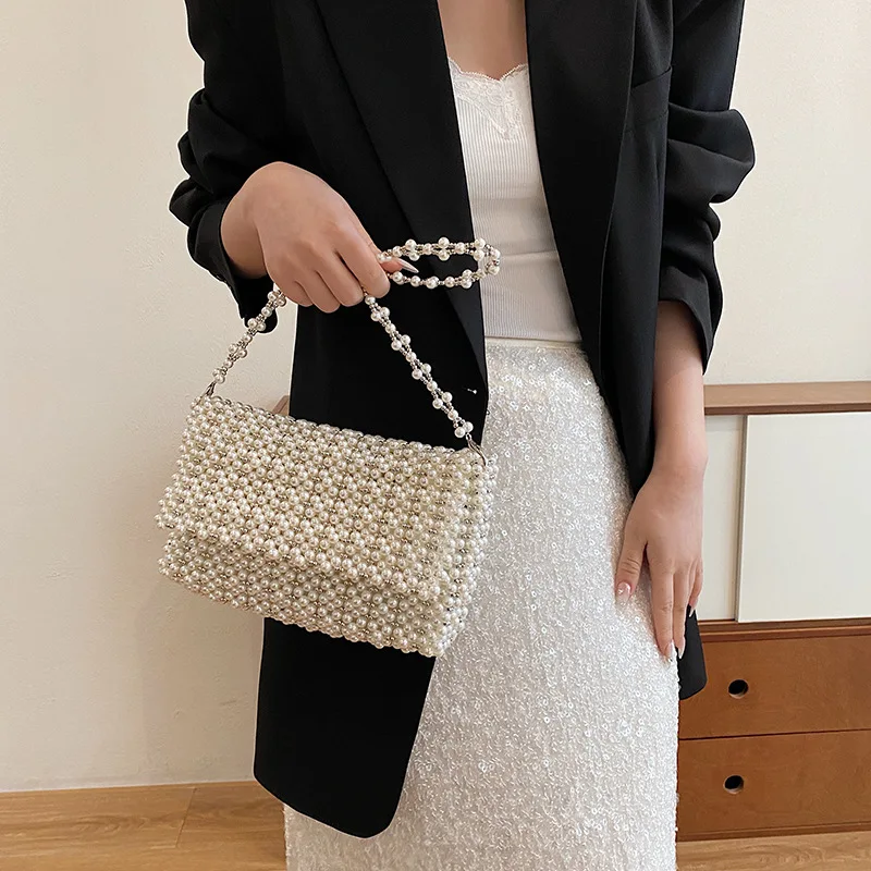 Summer Woven Bag 2024 New Pearl Single Shoulder Crossbody Women's Fashion Hollowed Out Beach Bag Purses and Handbags
Summer Woven Bag 2024 New Pearl Single Shoulder Crossbody Women's Fashion Hollowed Out Beach Bag Purses and Handbags