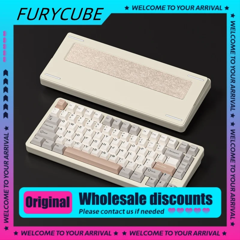 Furycube F75 Electrophoresis Milky White Wireless Aluminum Mechanical Keyboard Bluetooth 2.4g Gaming Wired Keyboard Rgb Hotswap
Furycube F75 Electrophoresis Milky White Wireless Aluminum Mechanical Keyboard Bluetooth 2.4g Gaming Wired Keyboard Rgb Hotswap