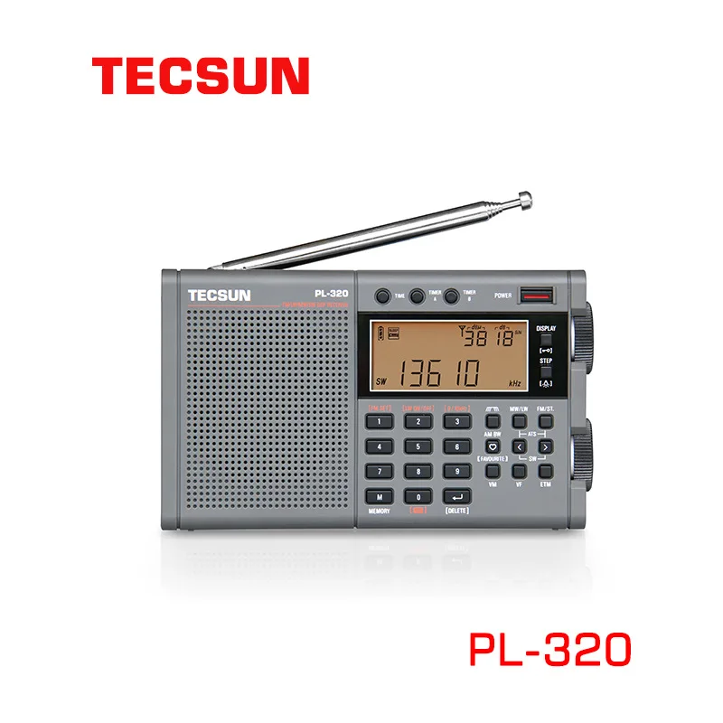 

TECSUN PL320 FM/AM/SW/WM/Full Band Radio DSP Receiver FM Radios Stereo Portable Radio LCD Display Digital Radio Receiver PL-320