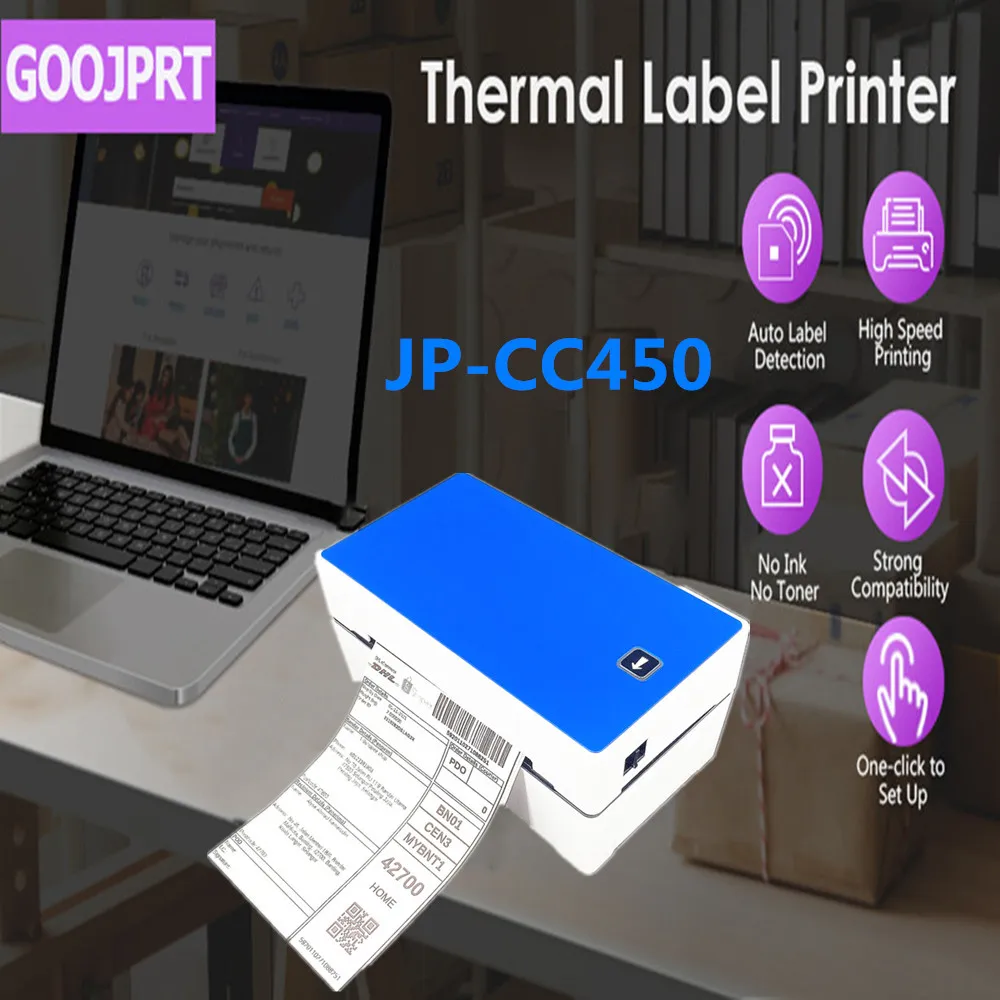 

Thermal Label Printer Shipping Label Printer 4x6 Commercial Direct Desktop Label Printer