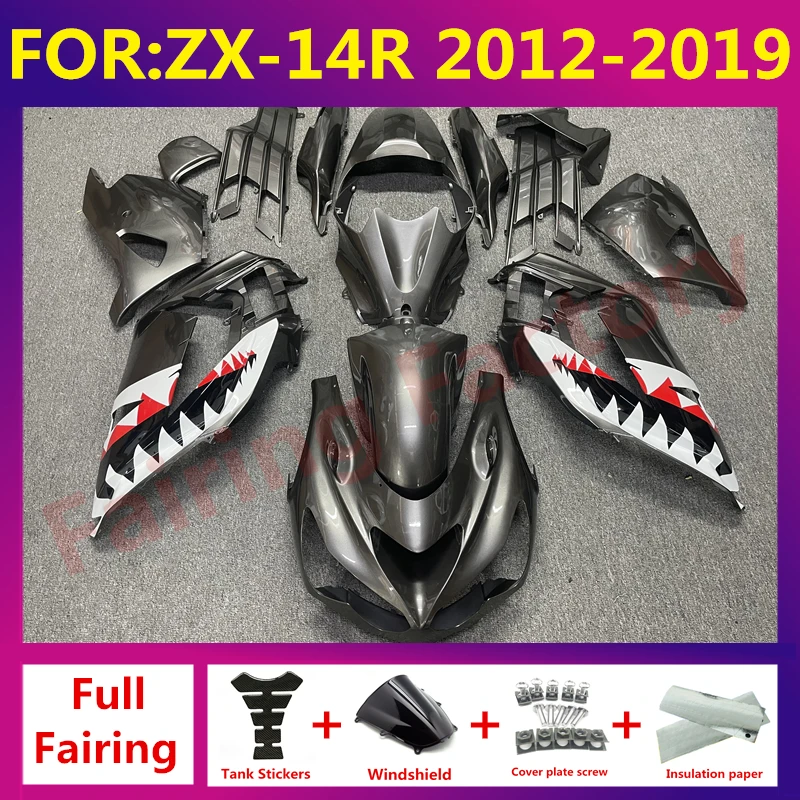 Motorcycle Full Fairing Kit For kawasaki ZX14R ZX 14R 2012 2013 2014 2015 - 2019 ZX-14R Bodywork fairings zxmt set grey shark
Motorcycle Full Fairing Kit For kawasaki ZX14R ZX 14R 2012 2013 2014 2015 - 2019 ZX-14R Bodywork fairings zxmt set grey shark