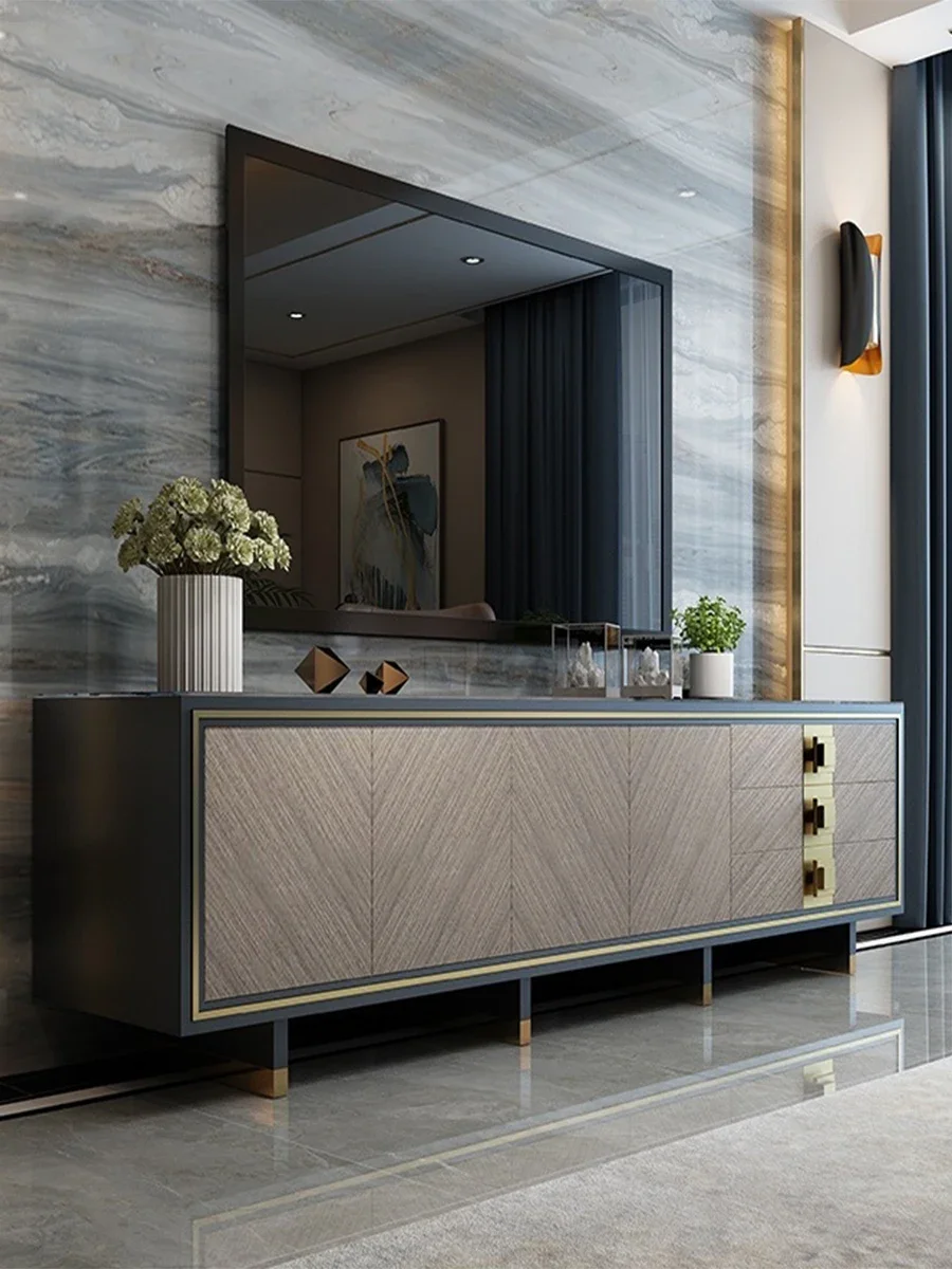 TV cabinet simple coffee table Italian style rock board new Chinese style living room American machine high cabinet furniture
TV cabinet simple coffee table Italian style rock board new Chinese style living room American machine high cabinet furniture