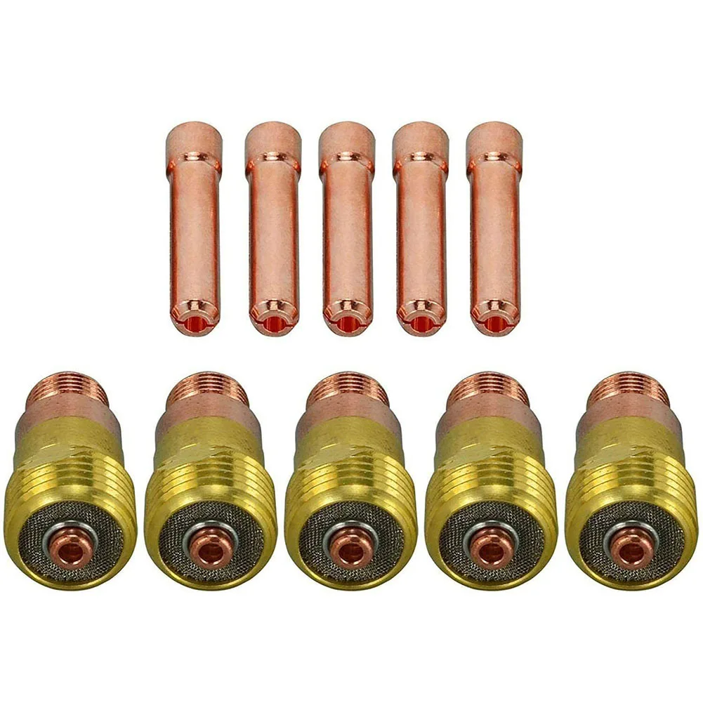 Durable New Practical Lens 10N22S TIG Collet 10pcs Welding Accessories Kit 10N22S Collet Kit 17GL040 0.040''
Durable New Practical Lens 10N22S TIG Collet 10pcs Welding Accessories Kit 10N22S Collet Kit 17GL040 0.040''