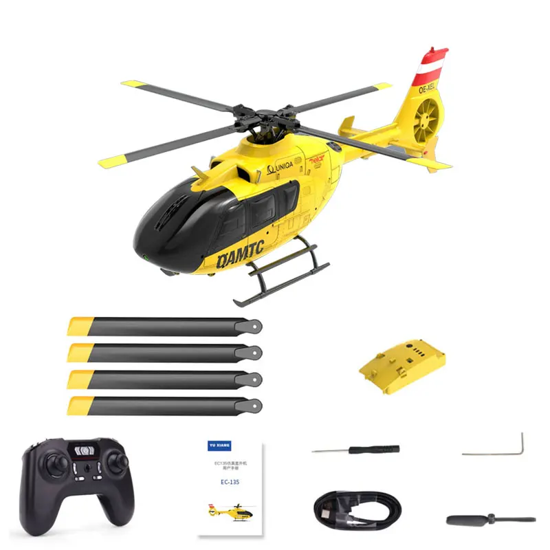 YUXIANG F06 EC135 Remote Control Helicopter 6CH 2.4G RTF Flybarless Brushless Motor 1:36 6-Axis Gyroscope Aircraft RC Toy Drone
YUXIANG F06 EC135 Remote Control Helicopter 6CH 2.4G RTF Flybarless Brushless Motor 1:36 6-Axis Gyroscope Aircraft RC Toy Drone