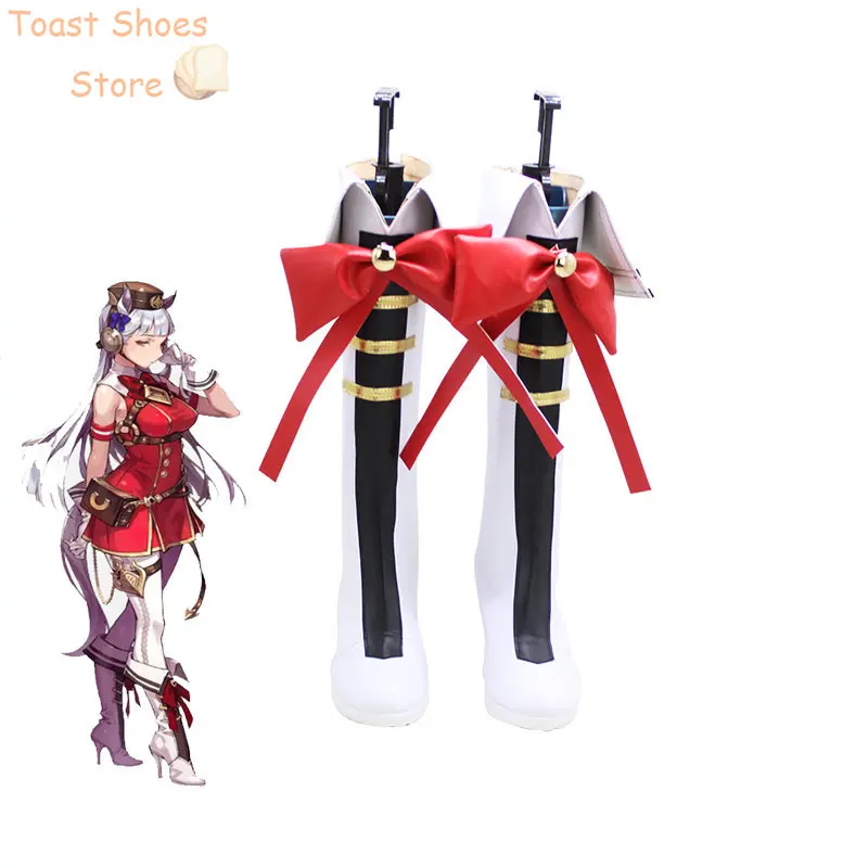 

Game Umamusume: Pretty Derby Gold Ship Cosplay Shoes Halloween Carnival Boots Cosplay Prop Anime PU Leather Shoes Costume Prop