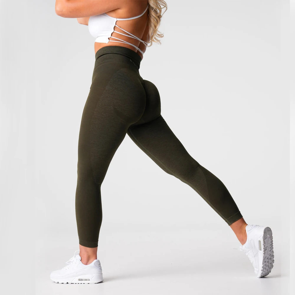 

NVGTN 2.0 Seamless Leggings Olive Pants for Running Yoga Leggings Workout Women High Waist Seamless Workout Leggings Yoga Pants