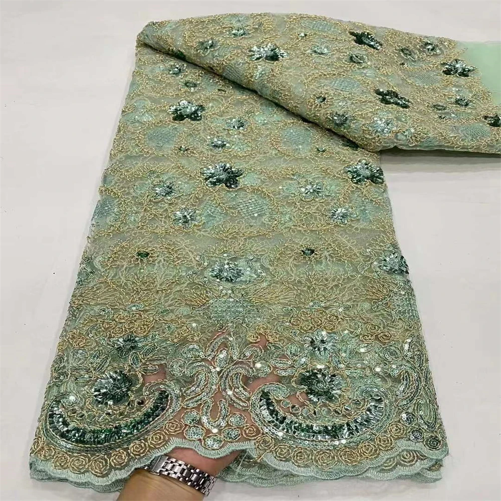 African Lace Fabric Wedding Fabric 2023 High Quality Nigerian Sequined Lace French Tulle Fabric For Party Dress Sew cw-0130
African Lace Fabric Wedding Fabric 2023 High Quality Nigerian Sequined Lace French Tulle Fabric For Party Dress Sew cw-0130