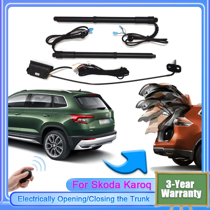 

For Skoda Karoq 2017~2024 Vehicle Electric Tailgate Lift for Drive Trunk Intelligent Opening of Tail gate Soft Close Car Door