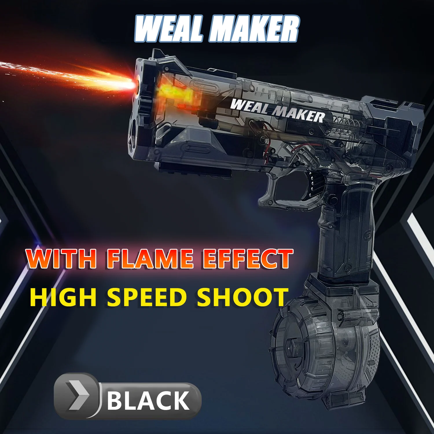 Summer Long Range Electric Continuous Water Gun Simulated Flame Sensor Light Fully Automatic Water Gun with Manual Power Unit
Summer Long Range Electric Continuous Water Gun Simulated Flame Sensor Light Fully Automatic Water Gun with Manual Power Unit