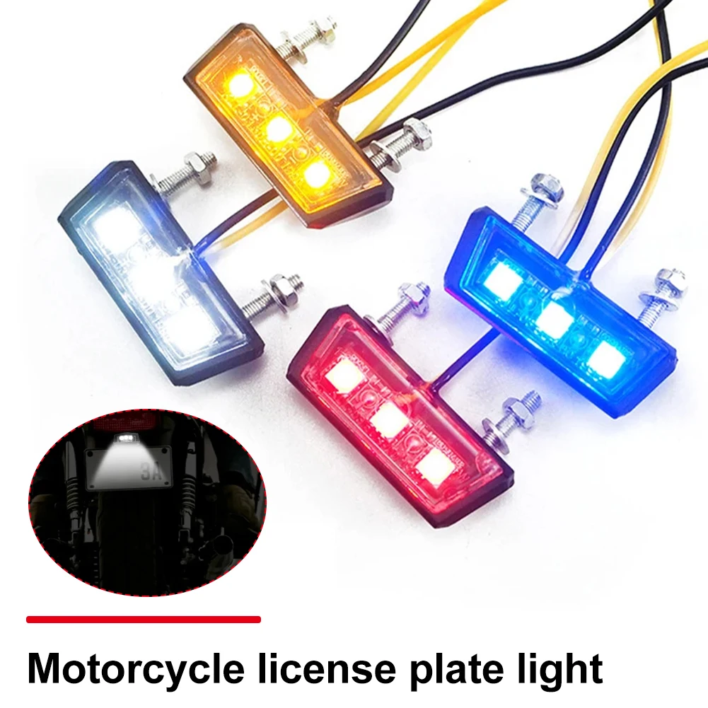 12V LED Motorcycle License Plate Light Tail Light Waterproof Motorcycle License Plate Light Suitable For Motorcycle Accessories
12V LED Motorcycle License Plate Light Tail Light Waterproof Motorcycle License Plate Light Suitable For Motorcycle Accessories