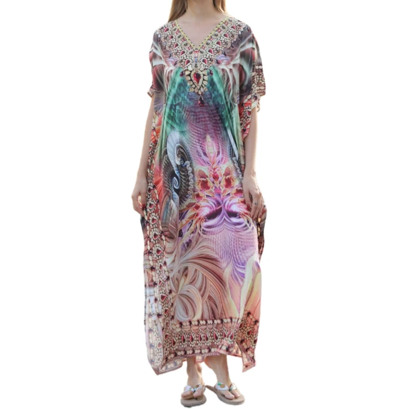 Women for Sun for Protection Beach Cover Up Loose Floral Print Dress Bathing Suit Cover Ups Stylish Neck Beach
Women for Sun for Protection Beach Cover Up Loose Floral Print Dress Bathing Suit Cover Ups Stylish Neck Beach