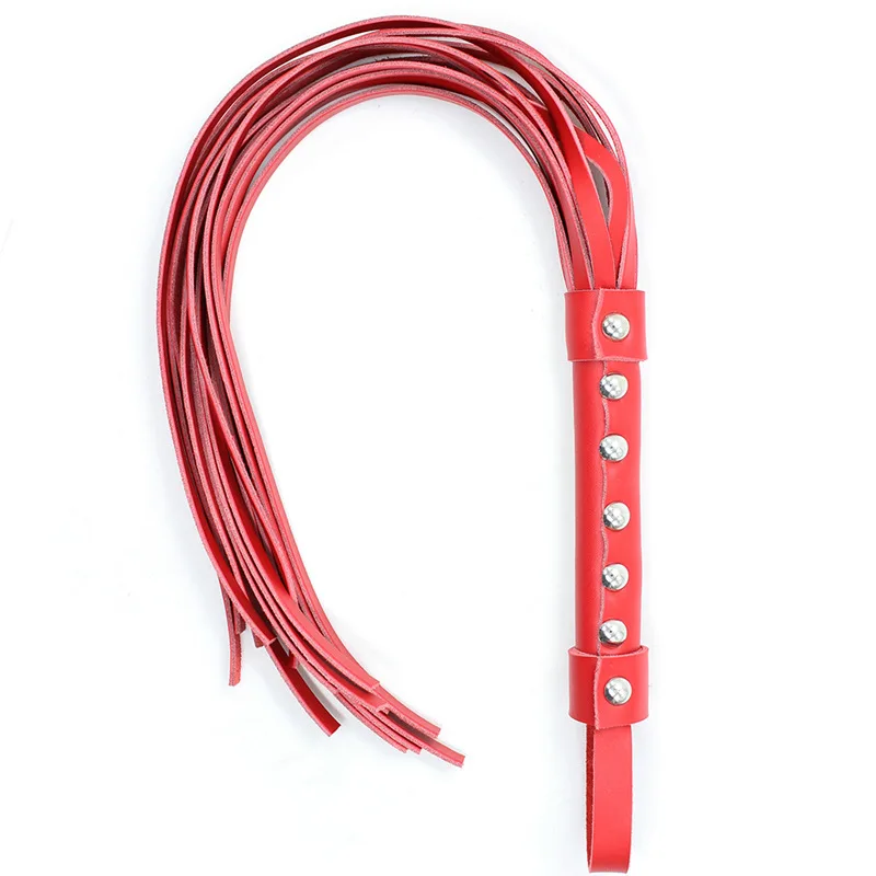 2023 New 38CM Bullwhips Genuine Leather Custom Horse whips Punk Rivet Handle with Wrist Strap
2023 New 38CM Bullwhips Genuine Leather Custom Horse whips Punk Rivet Handle with Wrist Strap