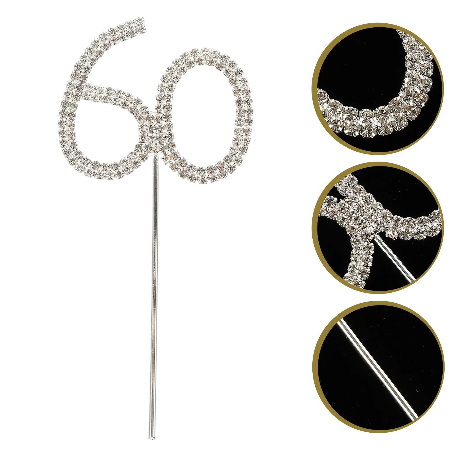 Silver 60 Cake Topper Sparkly Rhinestones 60th Birthday or Anniversary Cupcake Topper Picks Sixty Wedding Party Cake Topper
Silver 60 Cake Topper Sparkly Rhinestones 60th Birthday or Anniversary Cupcake Topper Picks Sixty Wedding Party Cake Topper