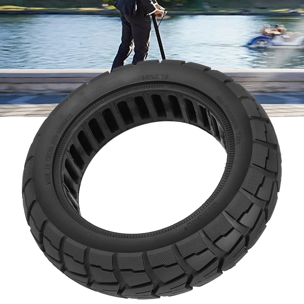 

10x2.75-6.5 Tubeless Off-Road Solid Tyre 70/65-6.5 Tire For Balance Car E-Scooter Replacement Applications 242*75mm