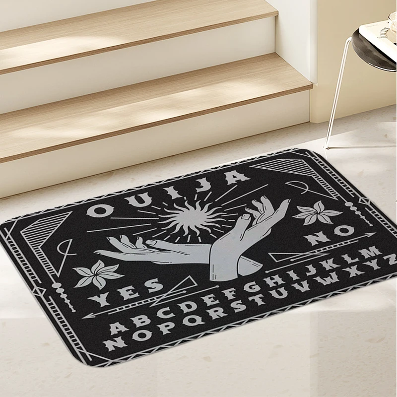 Ouija Funny Doormat Entrance Door, Washable Non-slip Kitchen Living Room Rug, Bathroom Bedroom Floor Carpet Home Decorations
Ouija Funny Doormat Entrance Door, Washable Non-slip Kitchen Living Room Rug, Bathroom Bedroom Floor Carpet Home Decorations