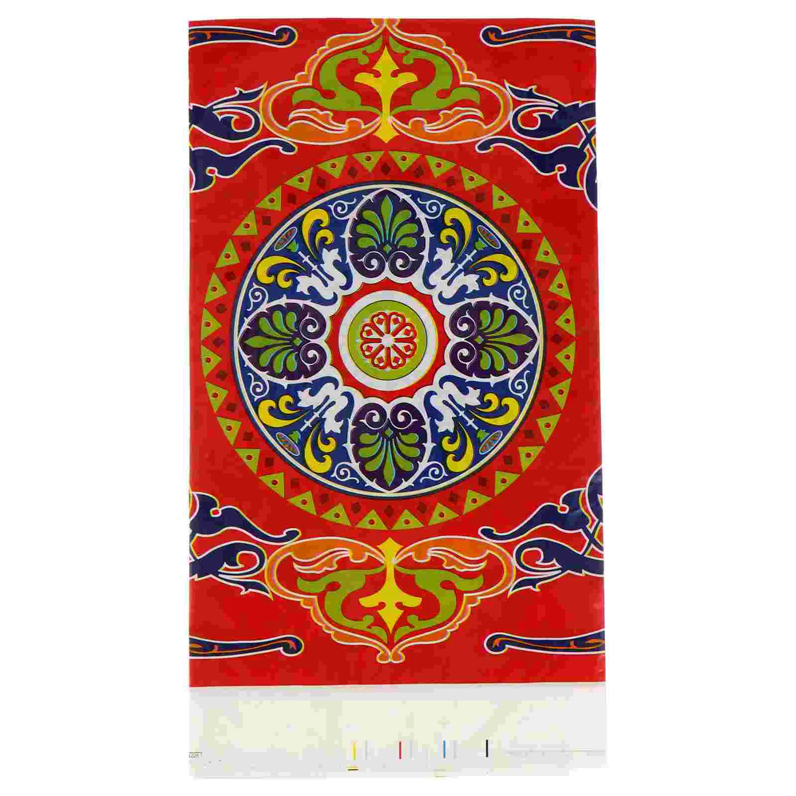 

Eid Al-Fitr Tablecloth Decorative Dining Ornaments Festival Tablecloths Muslim Layout Creative Covers Adornments