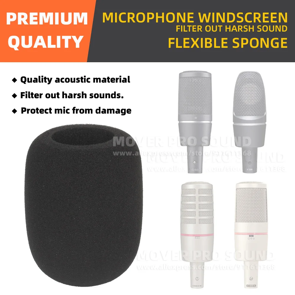 Windproof Dustproof Microphone Windshield Cover Sponge For AKG C 4500 C4500B-BC 2000B 3000B 4000B Pop Filter Mic Windscreen
Windproof Dustproof Microphone Windshield Cover Sponge For AKG C 4500 C4500B-BC 2000B 3000B 4000B Pop Filter Mic Windscreen