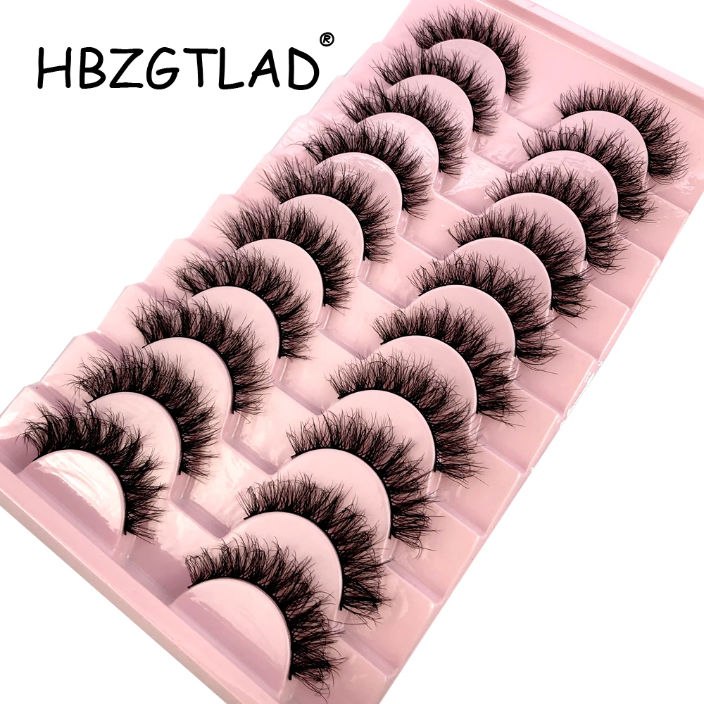 

New 10 pairs Natural Lashes 3D Mink Lashes Faux Mink Fluffy Lash Soft Full Thick Wispy Eyelash Dramatic False Eyelashes Makeup