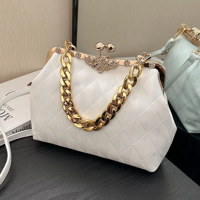 Сумка на плечо женская кожаная, Роскошный дизайнерский саквояж кросс-боди, декоративная сумочка-тоут на толстой цепочке с клипсой, облачный клатч
Сумка на плечо женская кожаная, Роскошный дизайнерский саквояж кросс-боди, декоративная сумочка-тоут на толстой цепочке с клипсой, облачный клатч