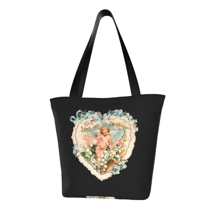 Funny Printing Vintage Valentine Illustration Of A Cupid Shopping Tote Bags Washable Canvas Shopper Shoulder Handbag
Funny Printing Vintage Valentine Illustration Of A Cupid Shopping Tote Bags Washable Canvas Shopper Shoulder Handbag
