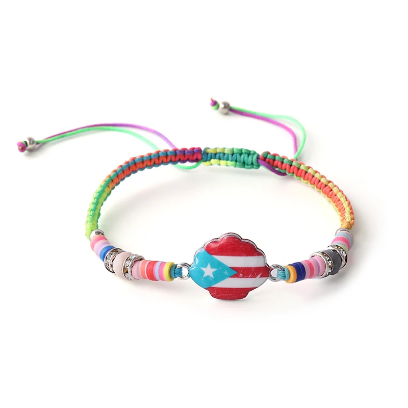 

New Fashion Banner Braided Bracelet Colorful Braided Rope Adjustable Lucky Fashion Rope Bracelet Country National Jewelry