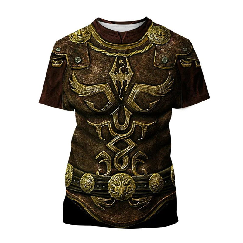 Retro 3D Printing Medieval Warrior Armor T-shirt Men Fashion Cool T Shirts Summer Street Oversized Short Sleeves Cosplay Tees
Retro 3D Printing Medieval Warrior Armor T-shirt Men Fashion Cool T Shirts Summer Street Oversized Short Sleeves Cosplay Tees