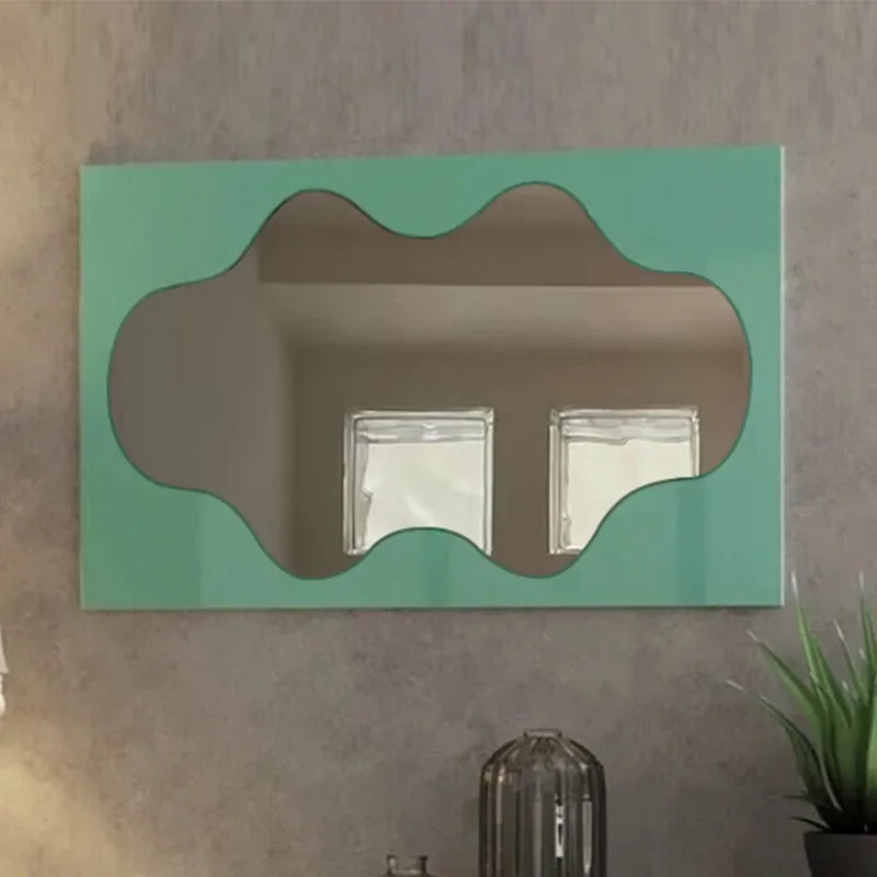 Modern Design Nordic Toilet Bathroom Mirror Ornaments Rectangle Dressing Table Funky Mirror House Wandstickers Home Decorations
Modern Design Nordic Toilet Bathroom Mirror Ornaments Rectangle Dressing Table Funky Mirror House Wandstickers Home Decorations
