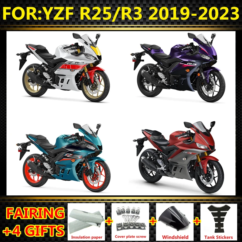 NEW ABS Motorcycle Injection mold Fairing Kit fit For YZF R25 R3 r25 r3 2019 2020 2021 2022 2023 Bodywork full Fairings kits
NEW ABS Motorcycle Injection mold Fairing Kit fit For YZF R25 R3 r25 r3 2019 2020 2021 2022 2023 Bodywork full Fairings kits