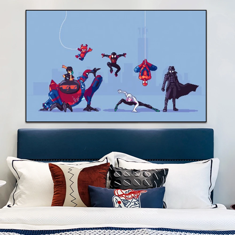 Marvel Superhero Spiderman Canvas Paintings Posters and Prints Wall Art Pictures for Living Room Home Wall Decoration Cuadros
Marvel Superhero Spiderman Canvas Paintings Posters and Prints Wall Art Pictures for Living Room Home Wall Decoration Cuadros