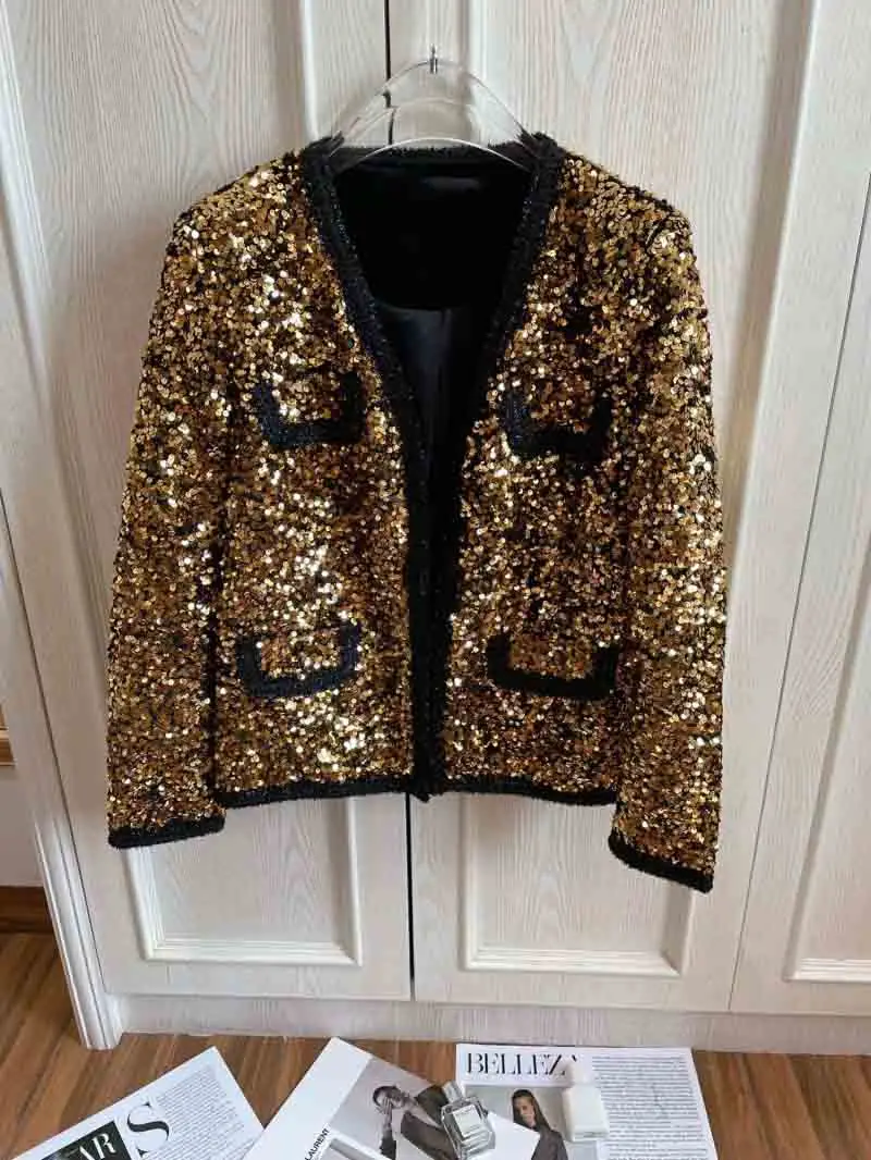 2024 New Fashionable, Western, Luxury, and Noble Style Sequin Knitted Long Sleeve Short Coat for Women to Show Slim Weight
2024 New Fashionable, Western, Luxury, and Noble Style Sequin Knitted Long Sleeve Short Coat for Women to Show Slim Weight