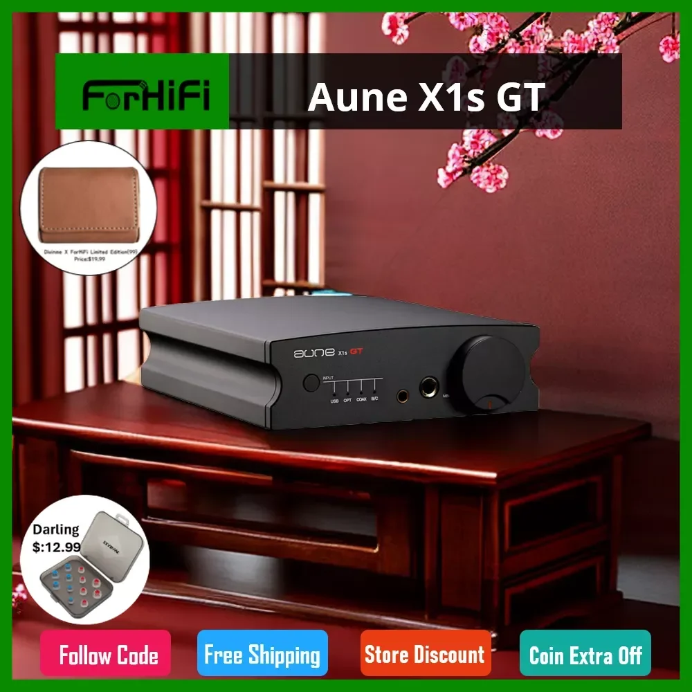 

Aune X1s GT balanced DAC Bluetooth decoding headphone amp integrated HiFi lossless music decoder DSD 4.4 XLR DAC Balanced AMP