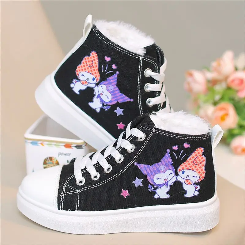 Winter Kuromi Sanrio Kawaii Anime Students Plush Thick Canvas Shoes My Melody Cute Cartoon Platform Sneakers Lovely Gifts Kids
Winter Kuromi Sanrio Kawaii Anime Students Plush Thick Canvas Shoes My Melody Cute Cartoon Platform Sneakers Lovely Gifts Kids