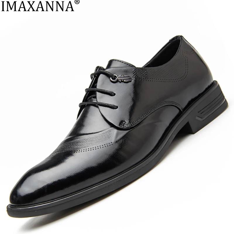 IMAXANNA Top Layer Cowhide Men's Business Formal Leather Shoes Fashion Leather Pointed Men's Shoes Casual Single Shoes
IMAXANNA Top Layer Cowhide Men's Business Formal Leather Shoes Fashion Leather Pointed Men's Shoes Casual Single Shoes