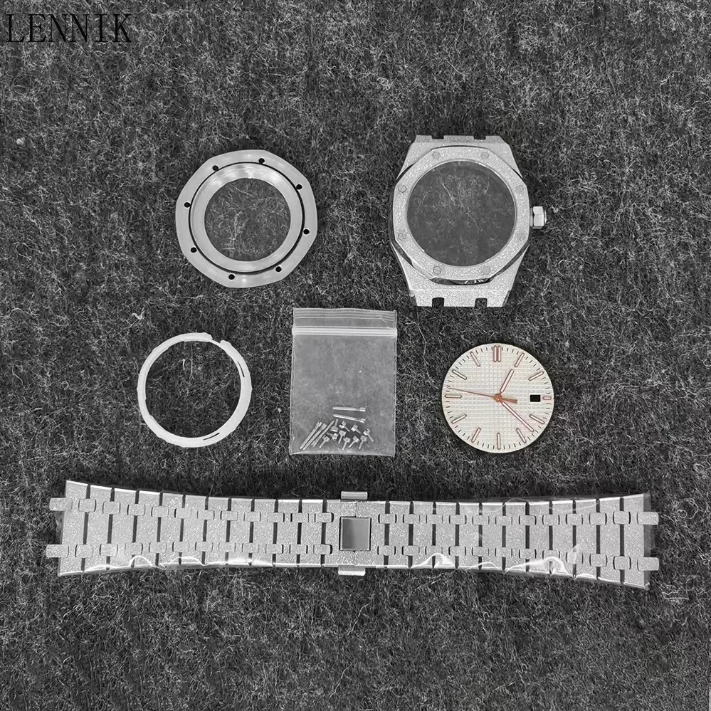 904L Watch Accessories SET For FIT NH35 36 Movement Transparent Buttom Watch Parts Set Steel Shell CASE Dial Hand Band Case 41mm
904L Watch Accessories SET For FIT NH35 36 Movement Transparent Buttom Watch Parts Set Steel Shell CASE Dial Hand Band Case 41mm