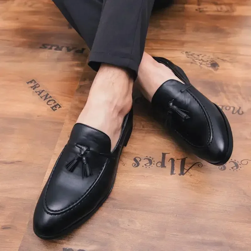 

New Korean Style Men's Casual Derby Shoes Breathable British Style Luxury Italian Dress Shoes Dress