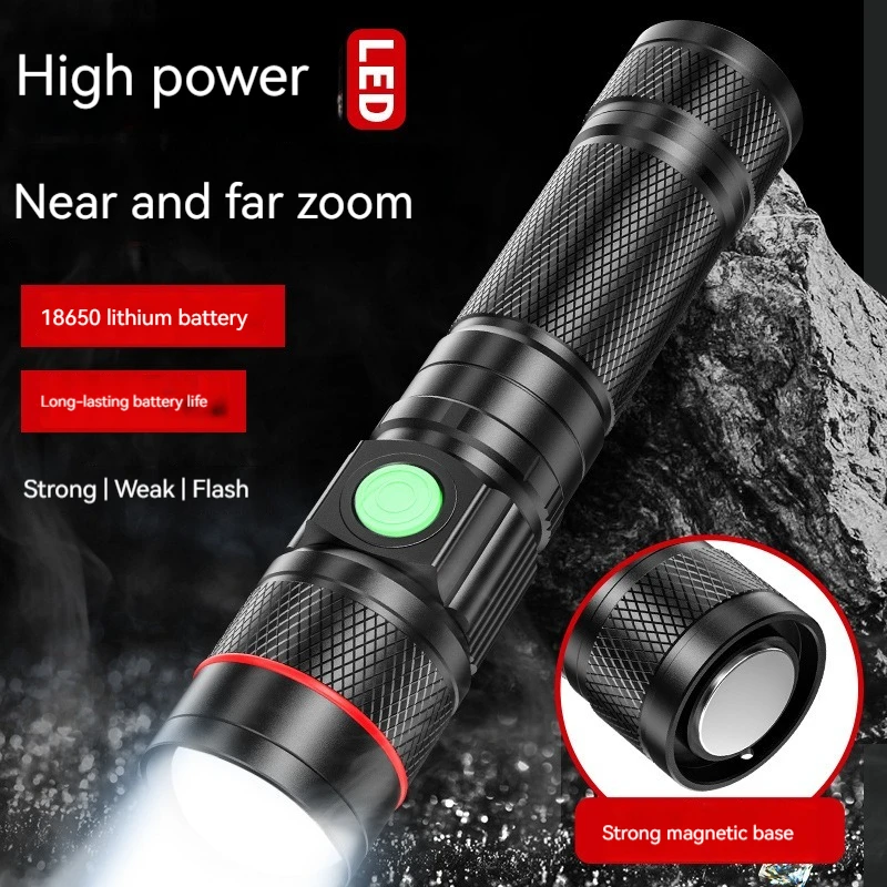 flashlight strong light rechargeable super bright long-range outdoor home zoom mini USB direct charging rear magnet
flashlight strong light rechargeable super bright long-range outdoor home zoom mini USB direct charging rear magnet