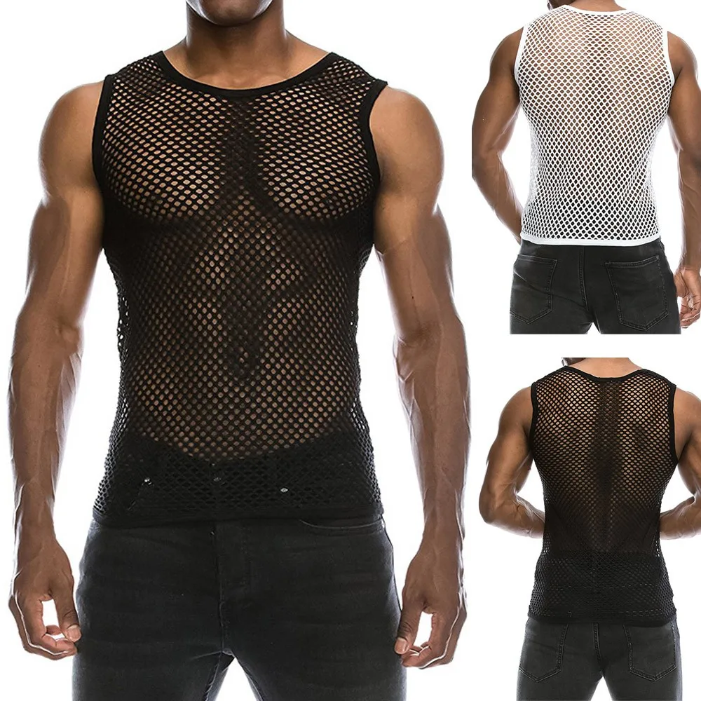 Summer Sexy Mesh Hollow Gym Tank Top Men Sexy Clothing Bodybuilding Sleeveless Shirt Fitness Vest Muscle Singlets Workout Tank
Summer Sexy Mesh Hollow Gym Tank Top Men Sexy Clothing Bodybuilding Sleeveless Shirt Fitness Vest Muscle Singlets Workout Tank