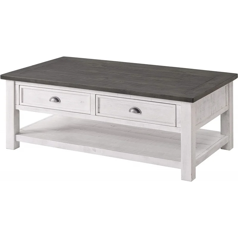 

Martin Svensson Home Monterey Solid Wood Coffee Table White with Grey Top