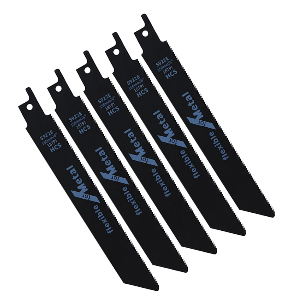5Pcs S922E Reciprocating Saw Blades Jig Saw Blade High Carbon Steel Jigsaw Blades For Wood Board Plastic Pipe Metal Cutting Tool
5Pcs S922E Reciprocating Saw Blades Jig Saw Blade High Carbon Steel Jigsaw Blades For Wood Board Plastic Pipe Metal Cutting Tool