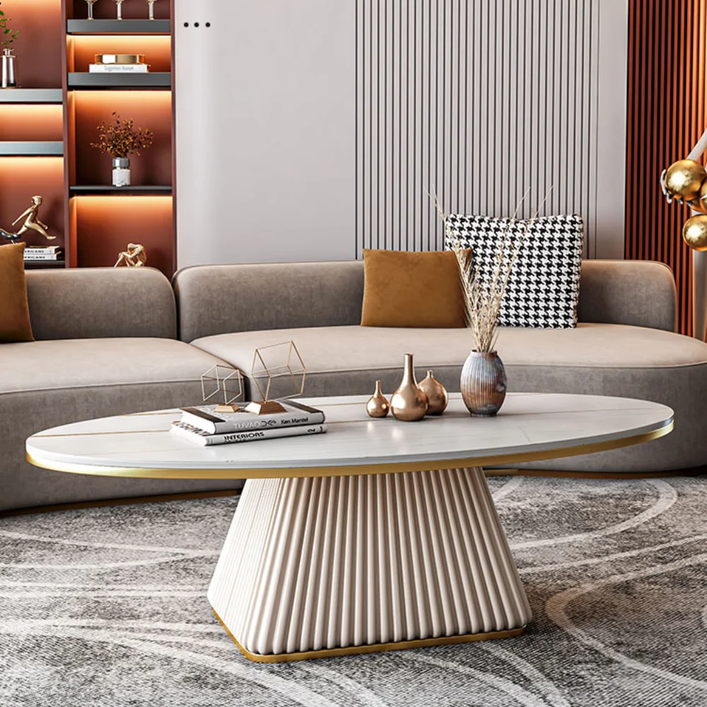 Living Room Light Luxury Oval Coffee Table Minimalist Modern Household Rock Slab Coffee Table Mesa De Centro De Sala Furniture
Living Room Light Luxury Oval Coffee Table Minimalist Modern Household Rock Slab Coffee Table Mesa De Centro De Sala Furniture