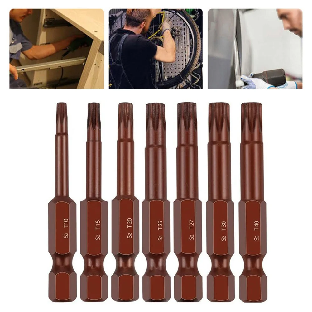 Набор насадок для отверток Torx, 7 шт., 50 мм, магнитные, с отверстием, 1/4 '', шестигранный хвостовик, для пневматических/электрических отверток
Набор насадок для отверток Torx, 7 шт., 50 мм, магнитные, с отверстием, 1/4 '', шестигранный хвостовик, для пневматических/электрических отверток